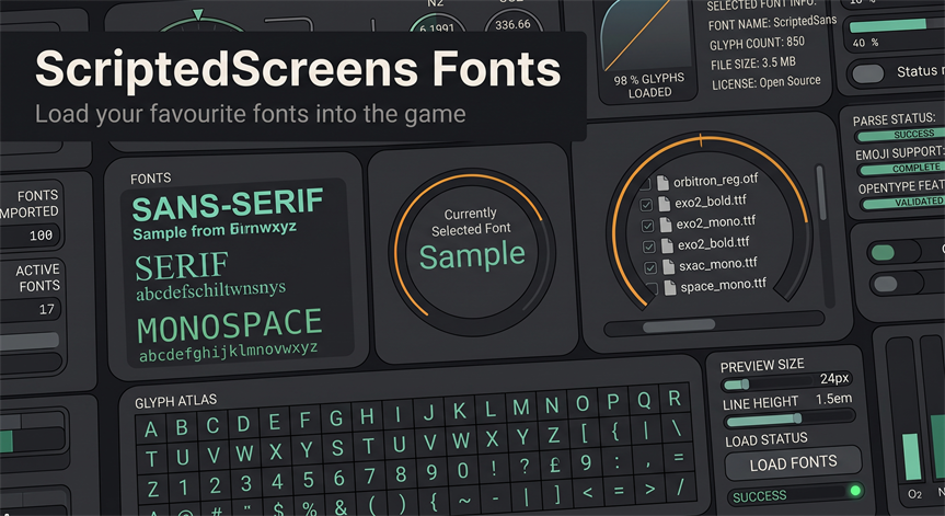 ScriptedScreens Fonts [StationeersLaunchPad] preview
