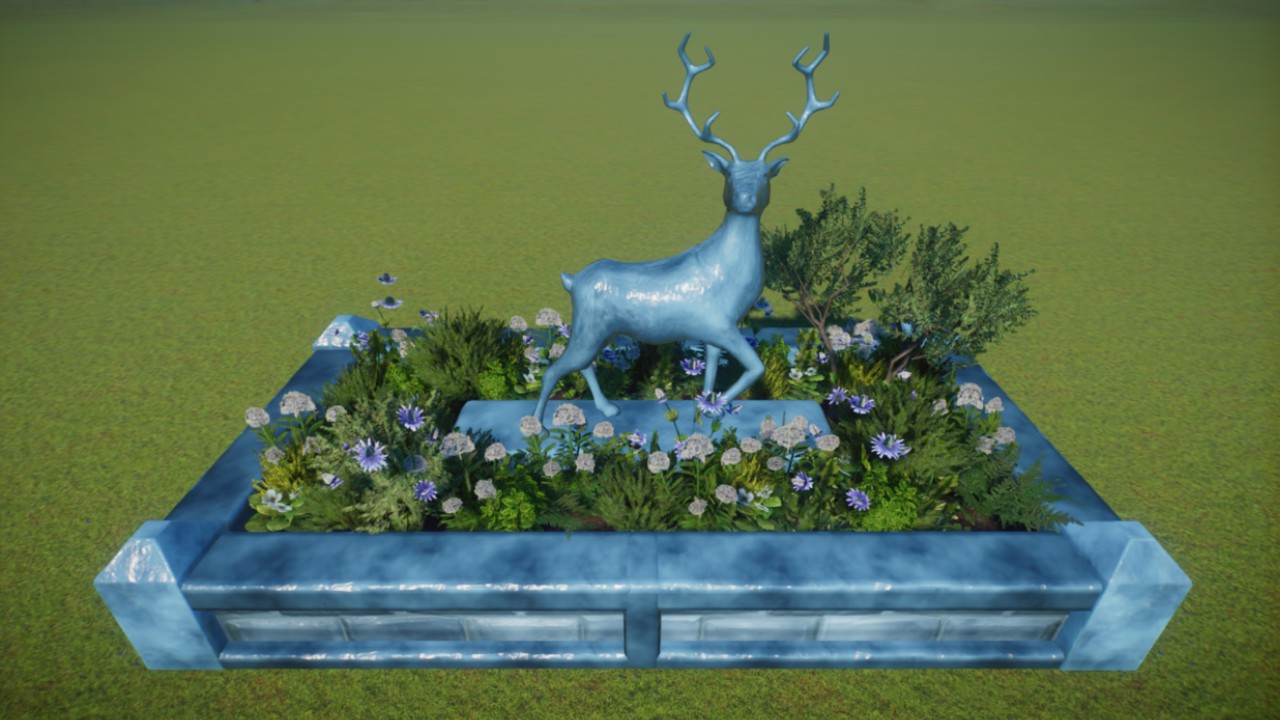 Arctic Ice Deer Planter