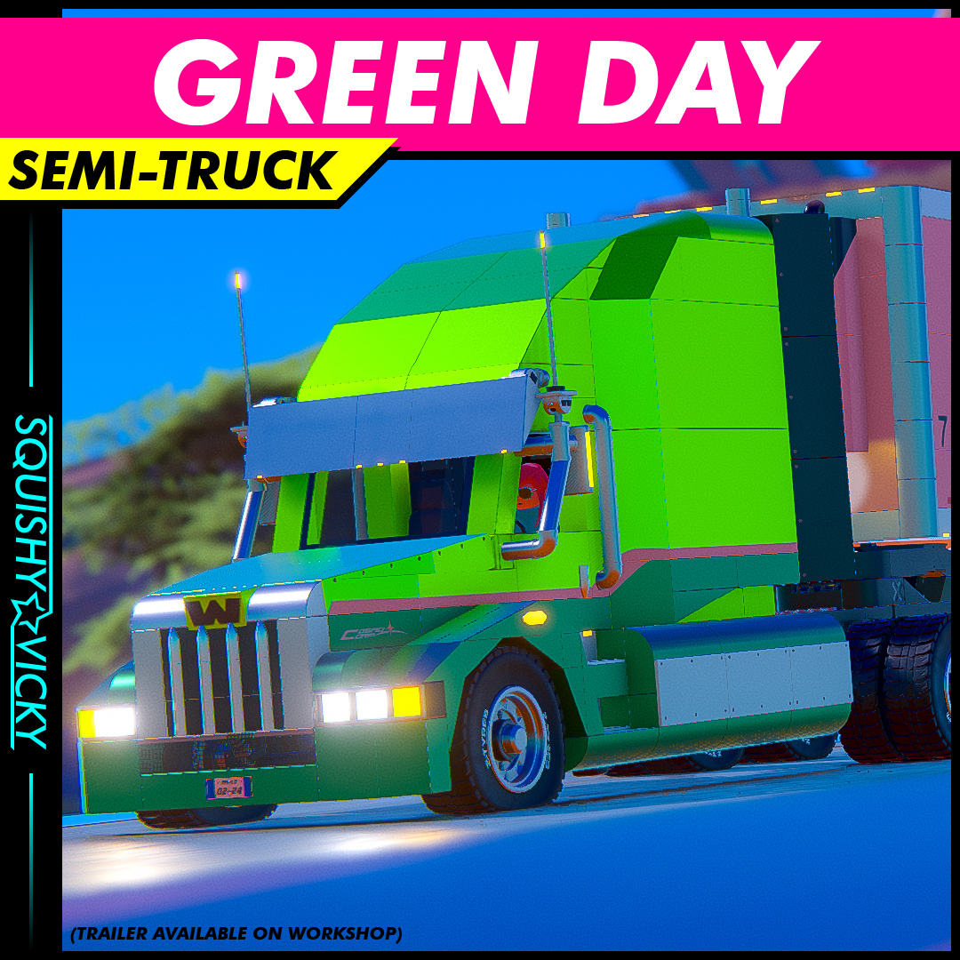 [SQUISHY] Green Day - Semi-Truck