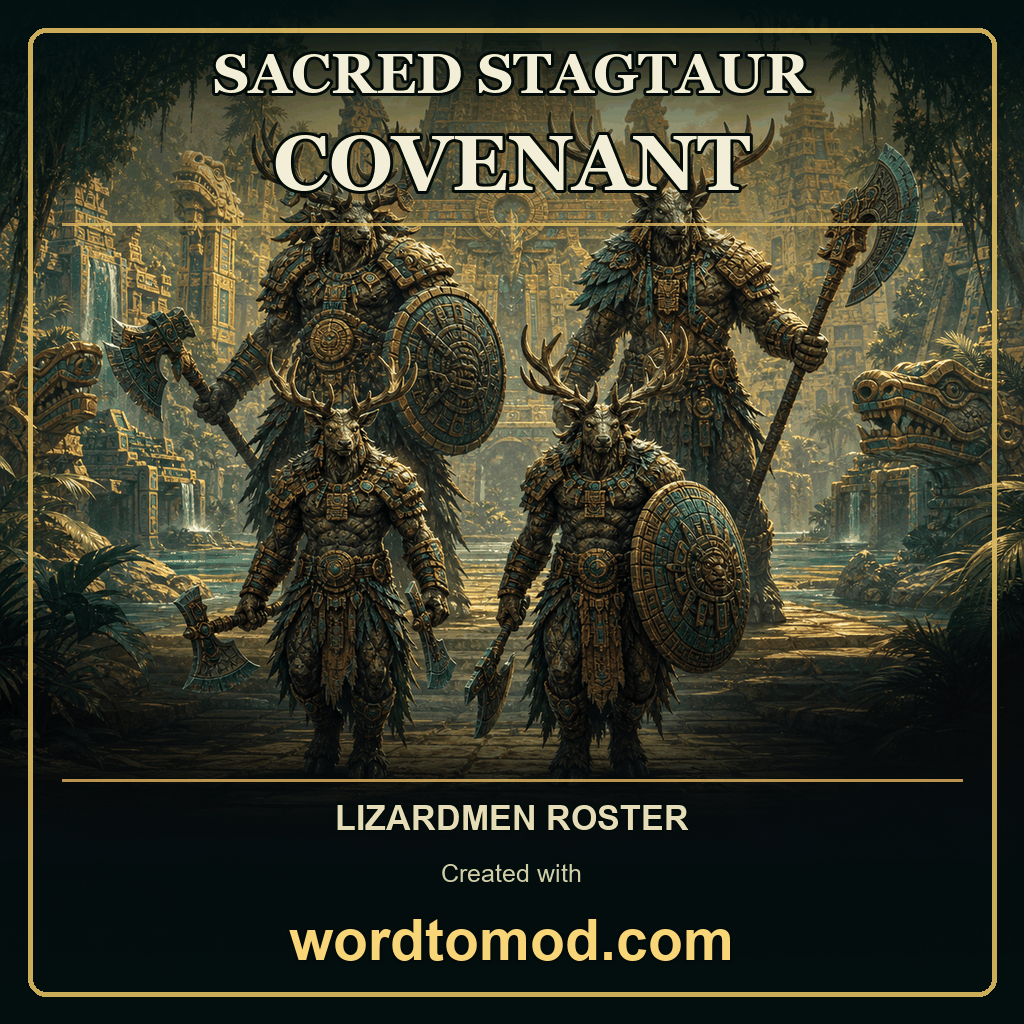 Sacred Stagtaur Covenant for Lizardmen