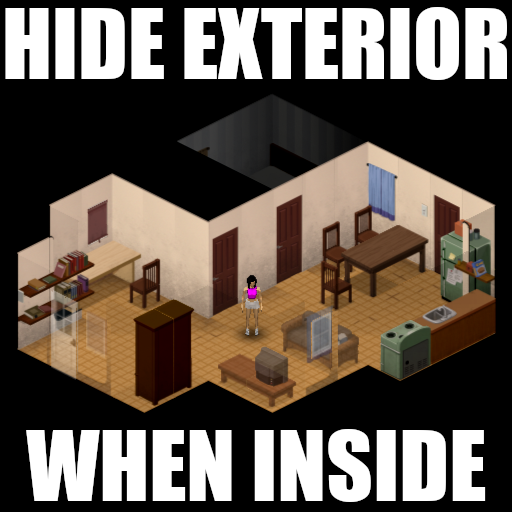 Hide Exterior When Inside