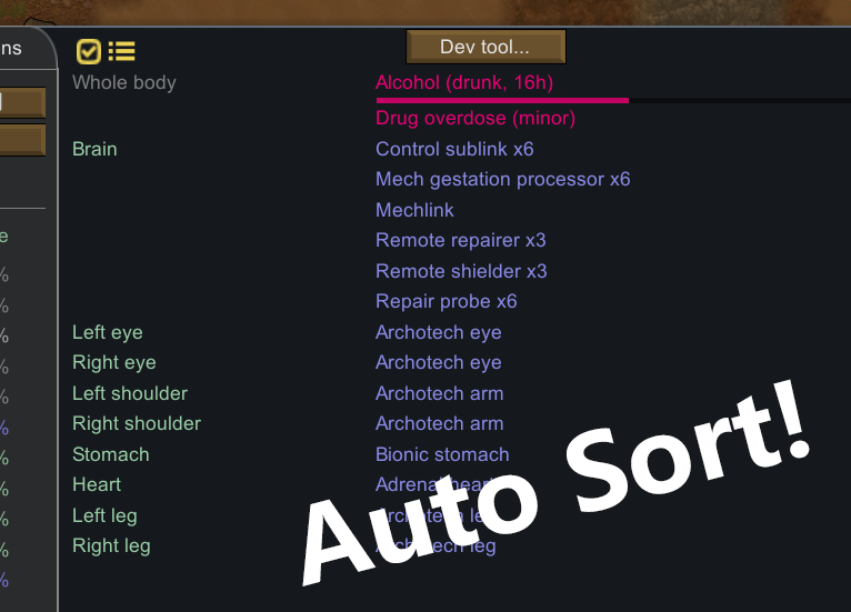 Autohediffsort
