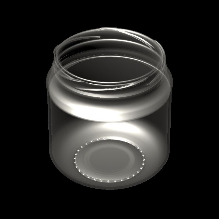 Empty glass jar B