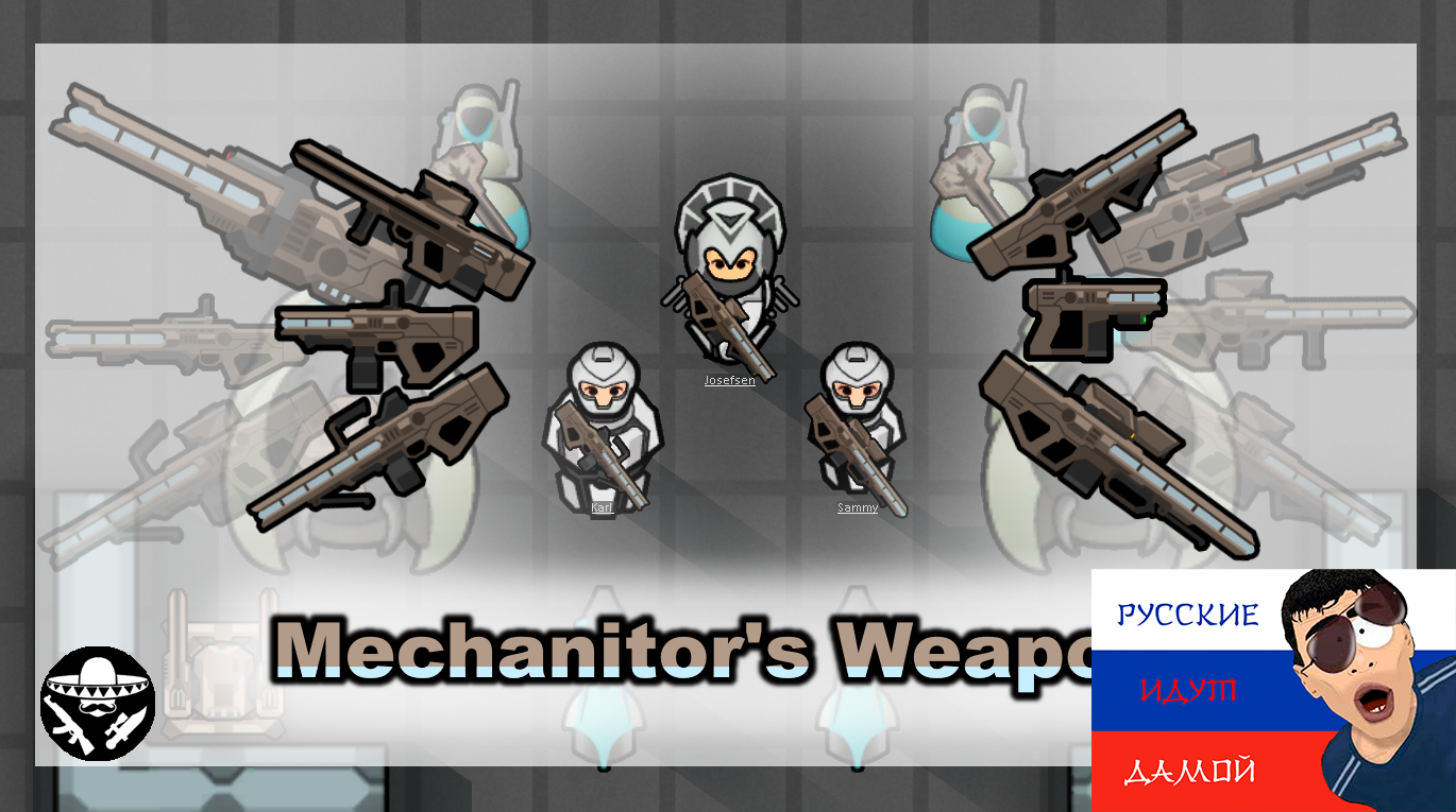 Mechanitor's Weapons-[RUS] mod preview for RimWorld