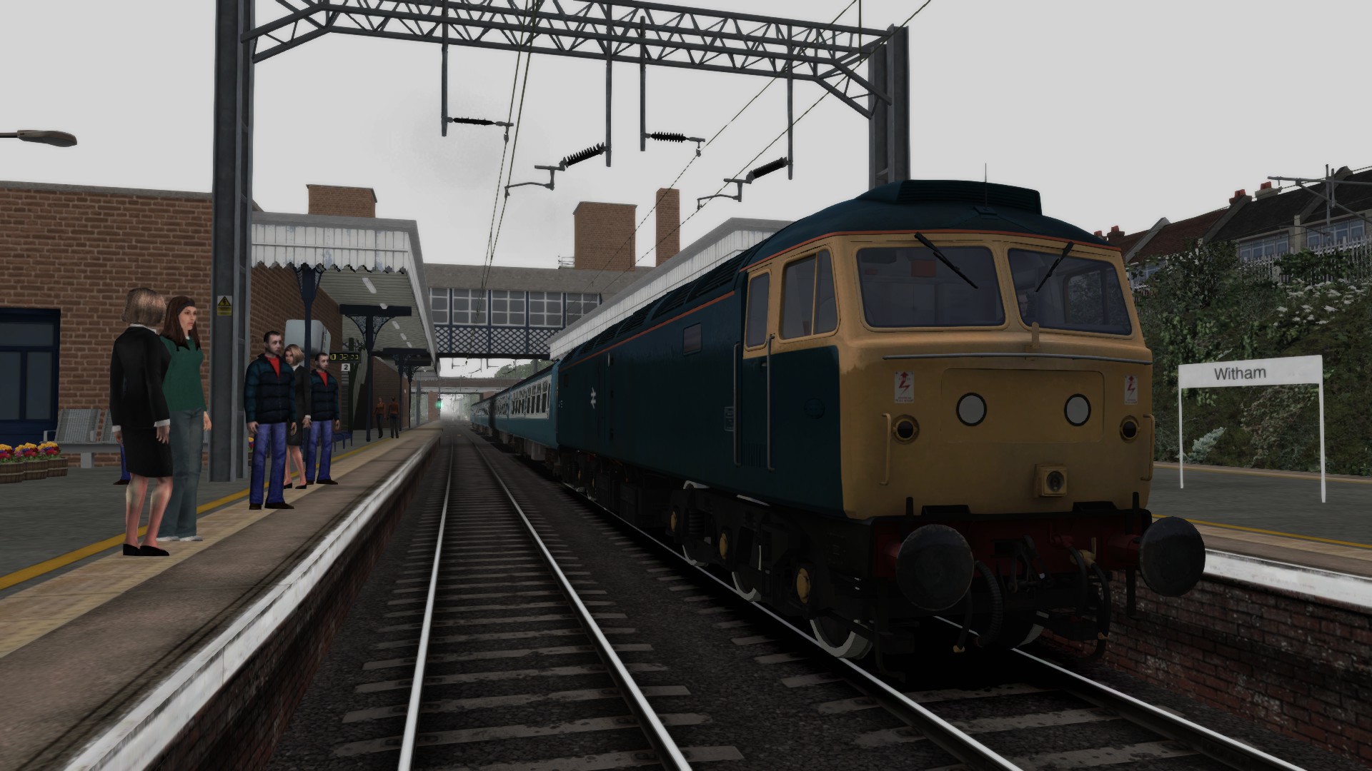 47155 Class 47 with a 5 Car Passenger service to Felixstowe Town