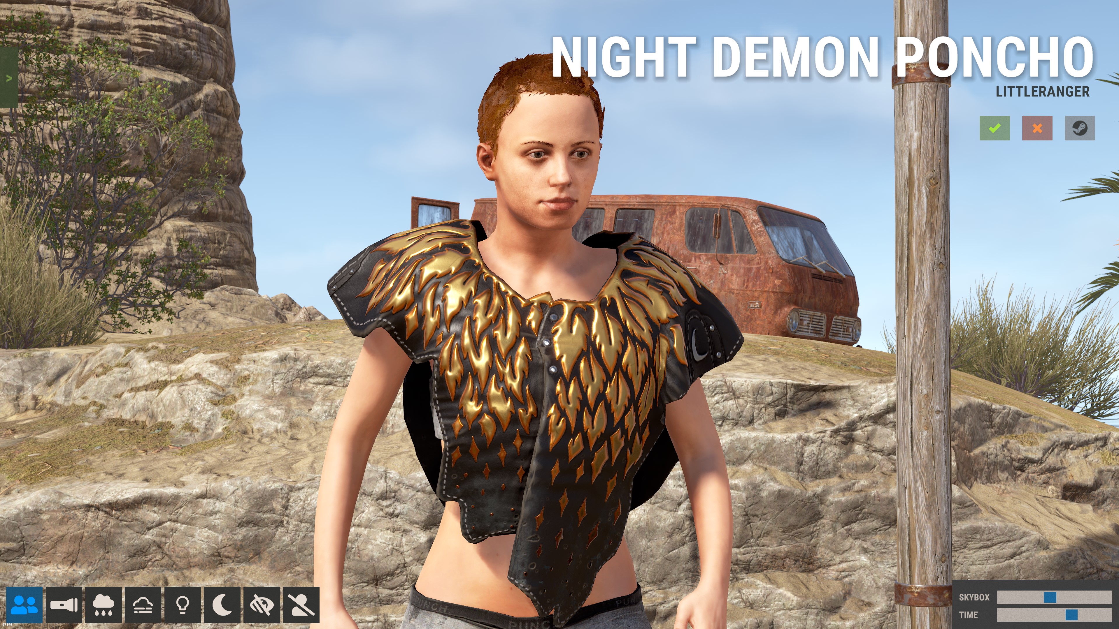 Night Demon Poncho thumbnail 2