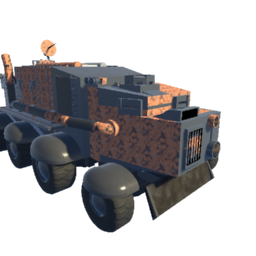 K.R.E.B Co Super Heavy Truck Mk1, A, "Turtleback" (rusty)