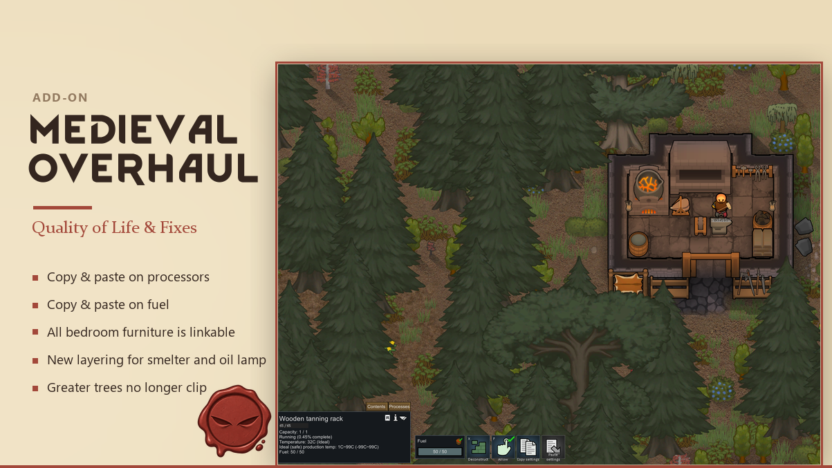 Medieval Overhaul: QoL & Fixes