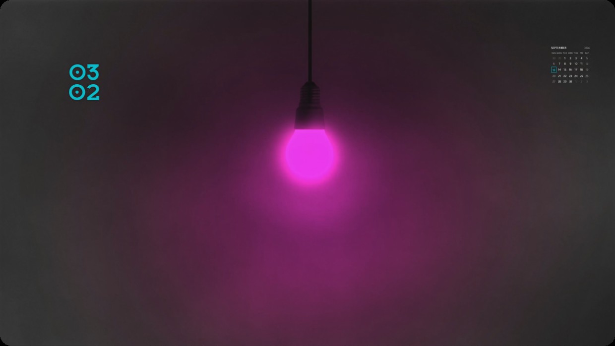 Rainbow light bulb
