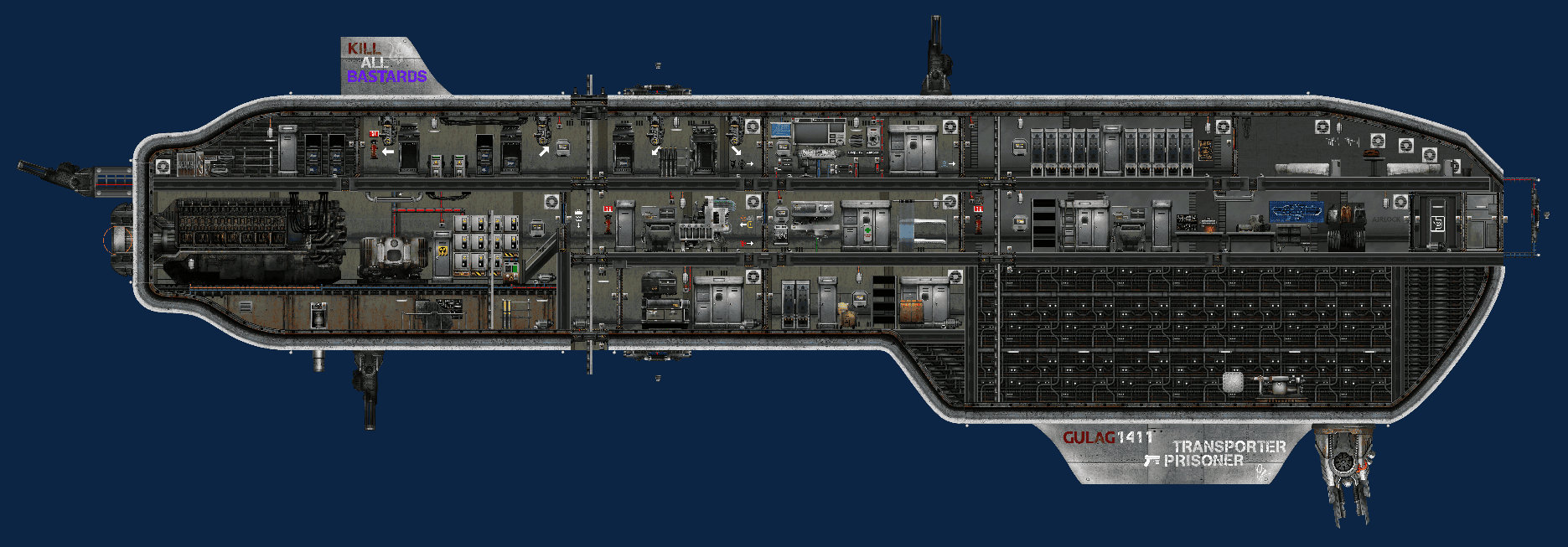 Гулаг 1411 «КАШАЛОТ» – Barotrauma Mod