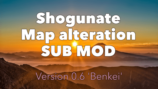 Shogunate Map alteration 'Benkei' old county setup