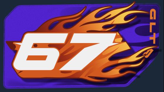 No.67 🏎️. ܁₊ ⊹ . ܁˖ . (Fire / Glitter)
