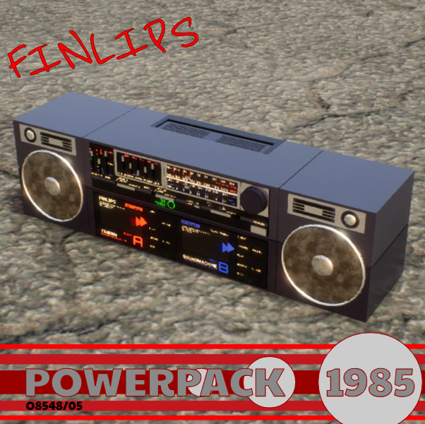 1985 Finlips PowerPack Boombox