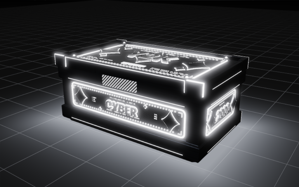 Cyber Y2K v2 | Large Wood Box