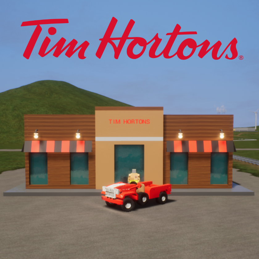 Tim Hortons Backdrop Cafe Shop