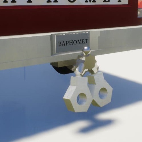 1978 Baphomet Trailer Hitch (with nuts)