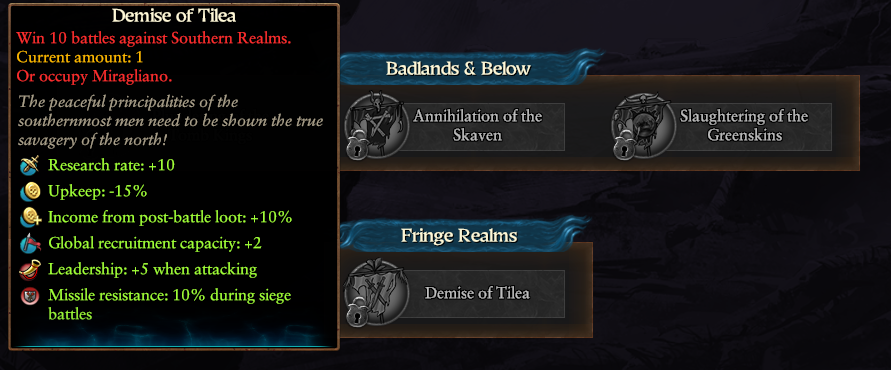 TEB conquest tech for the Norsca