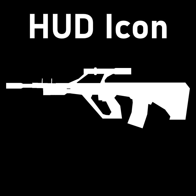 Counter-Strike Source - AUG HUD Icon (SG552)