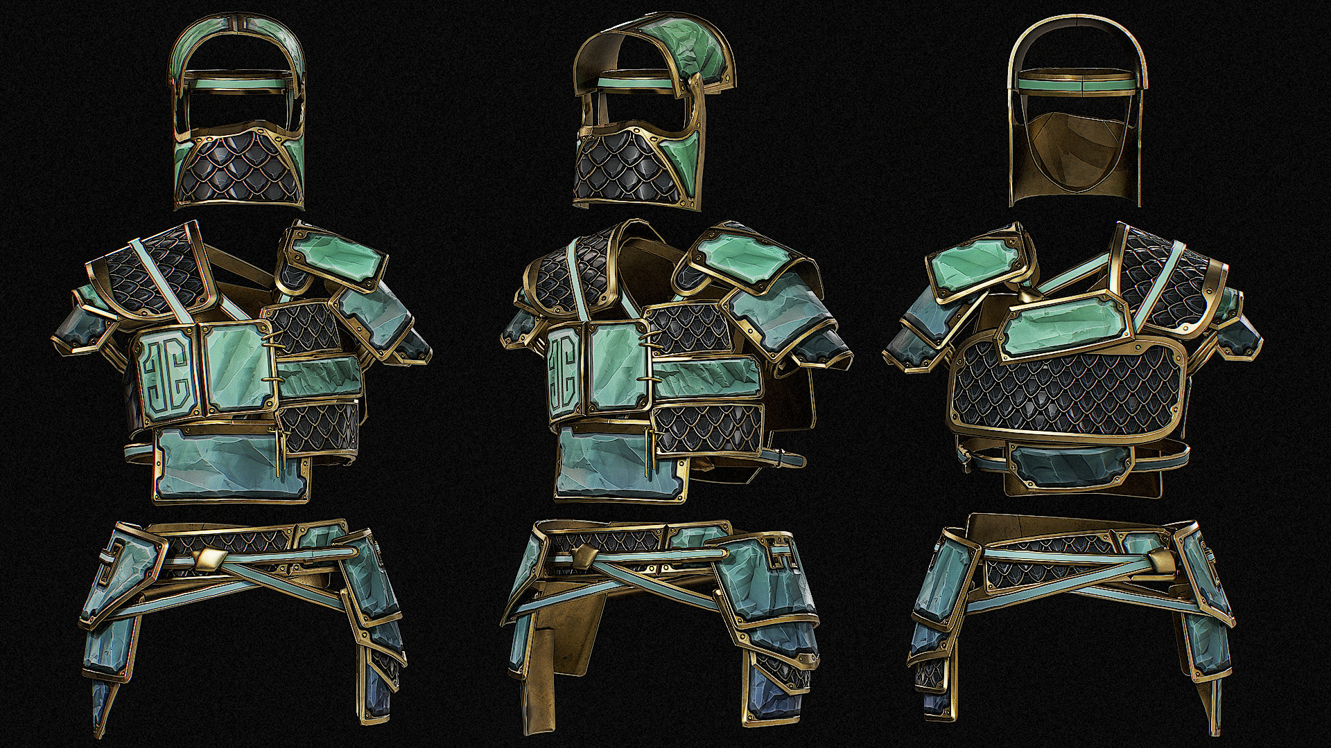 Jade Dragon Helmet