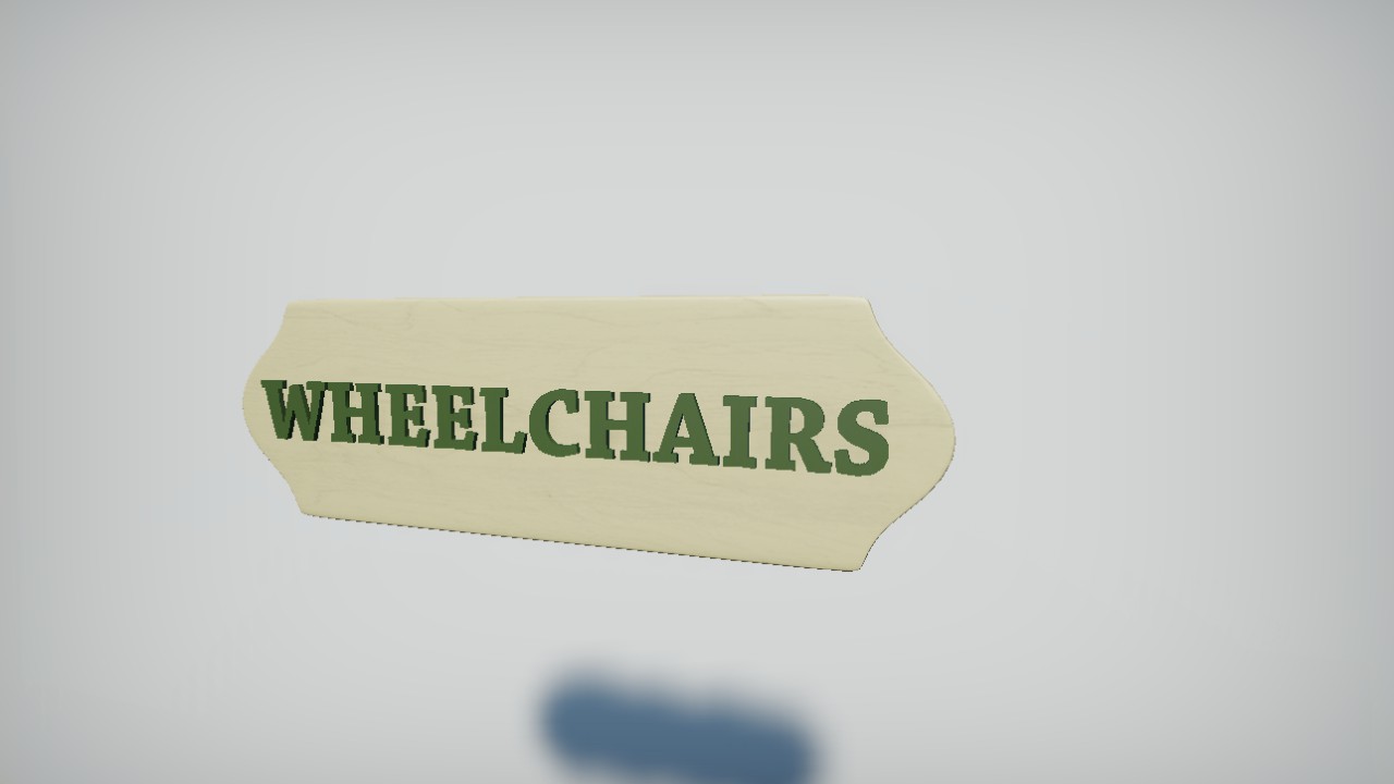 Entrance Sign: Wheelchairs