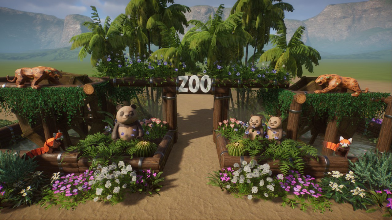 Zoo entrance , entrée zoo