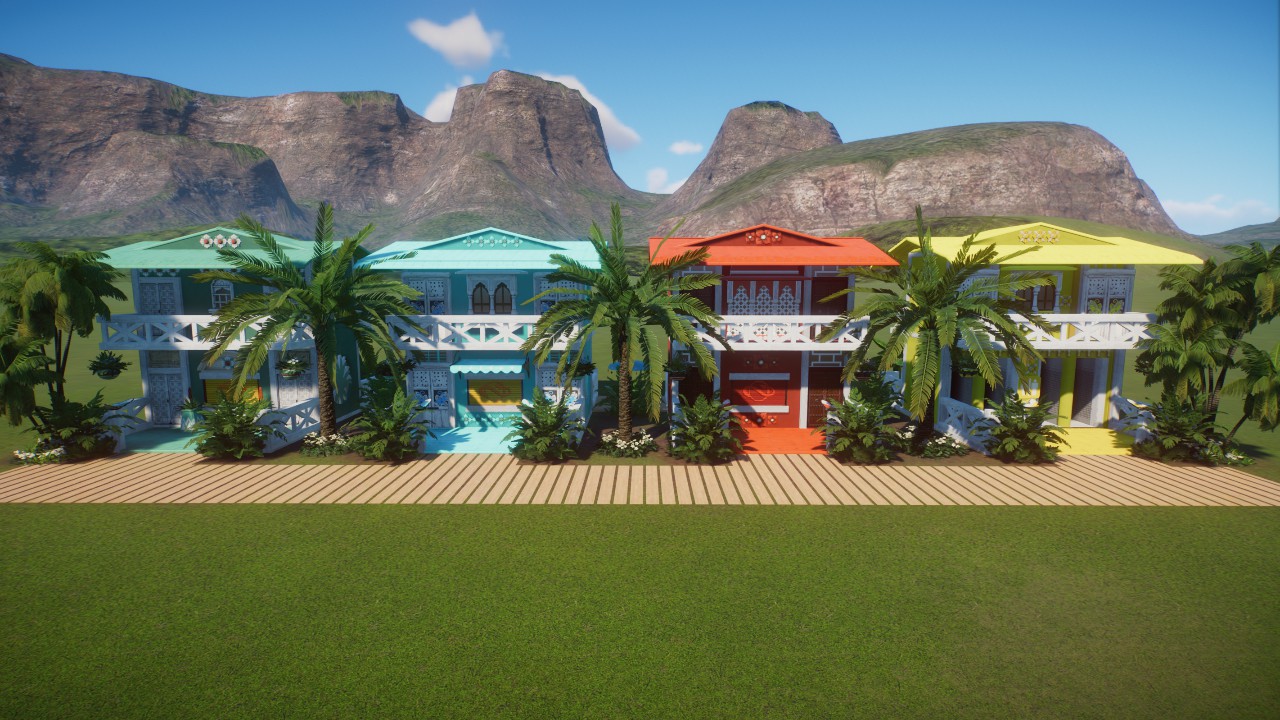 Tropical  Shops  and Toilets