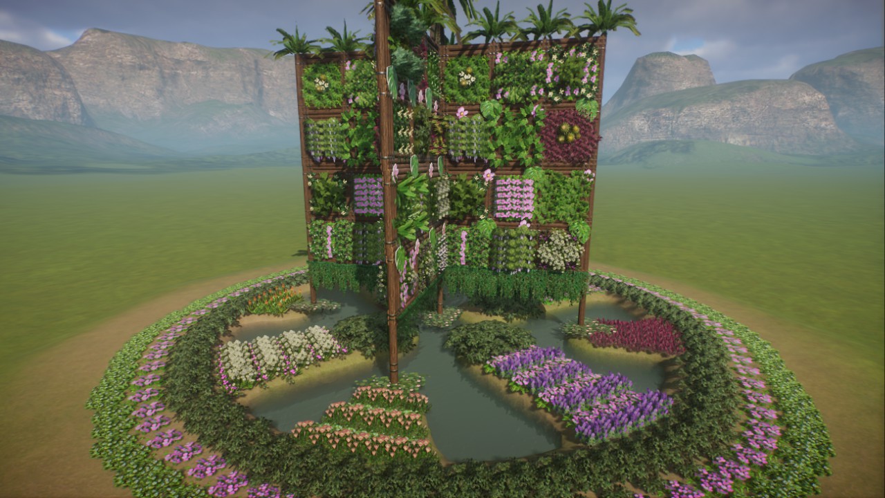 Waterfall flower vegetal