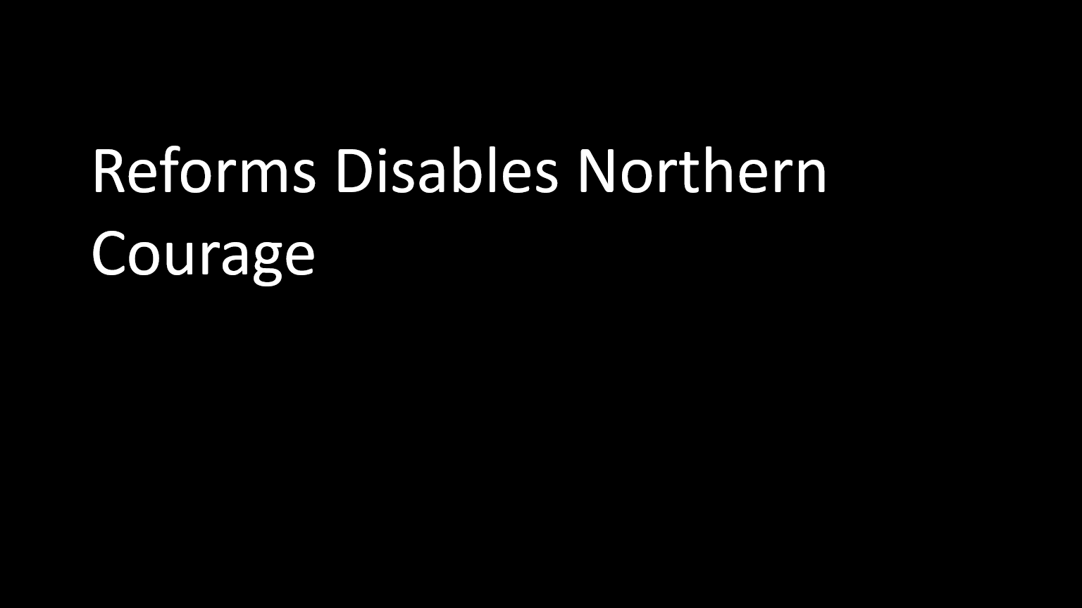 190 Expanded: Reform disables Northern Courage addon