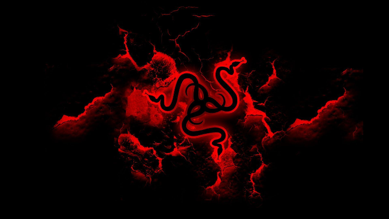red background