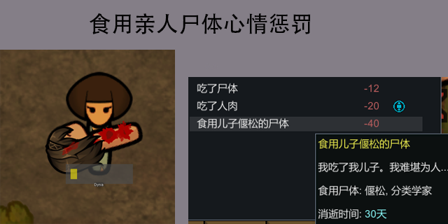 AteCorpseMood!食用亲人尸体心情惩罚