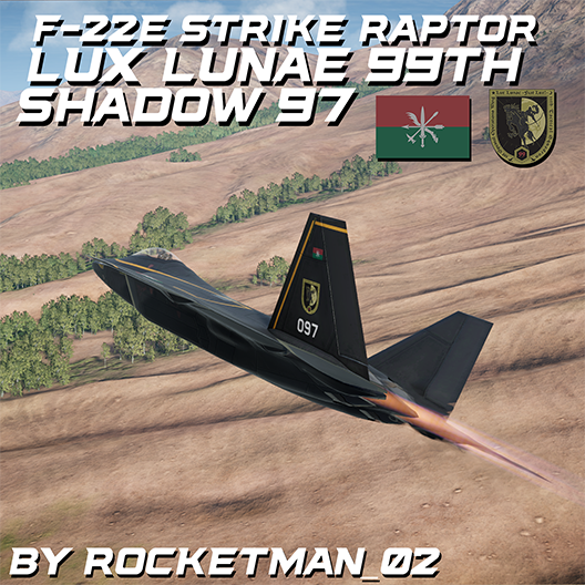 F-22E Strike Raptor | Lux Lunae 99th Unit - Shadow 97