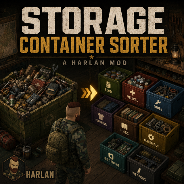 Strogare Container Sorter (MP/SP) – Project Zomboid Mod