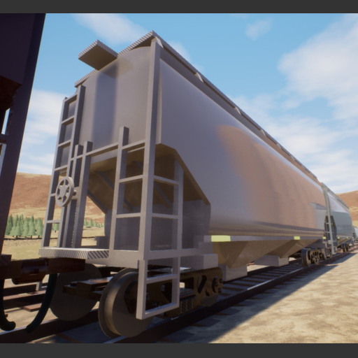 43' 2 Bay Covered Hopper Tan