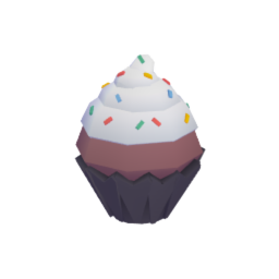 Cupcake with sprinkles