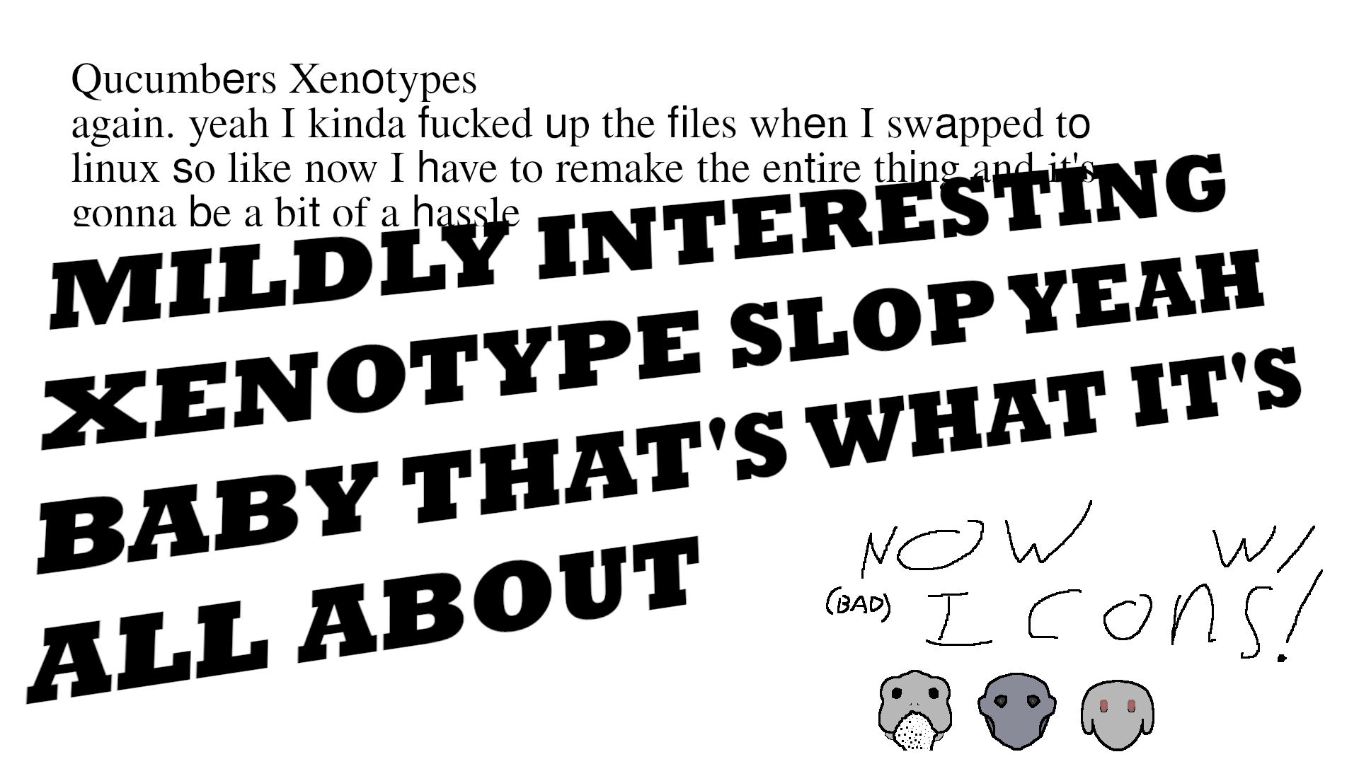 Qucumbers Xenotypes