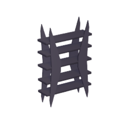 stylised "frameless" bookshelf