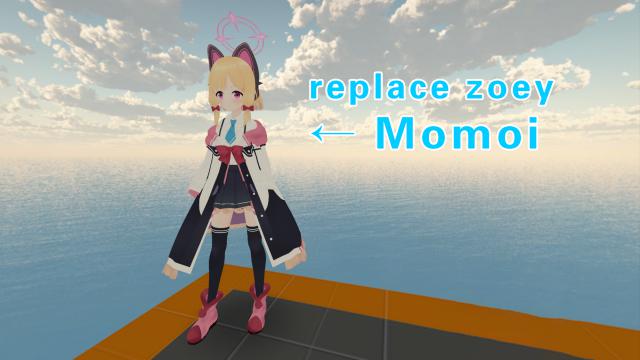 Blue Archive Momoi（蔚蓝档案 才羽桃井）replace zoey