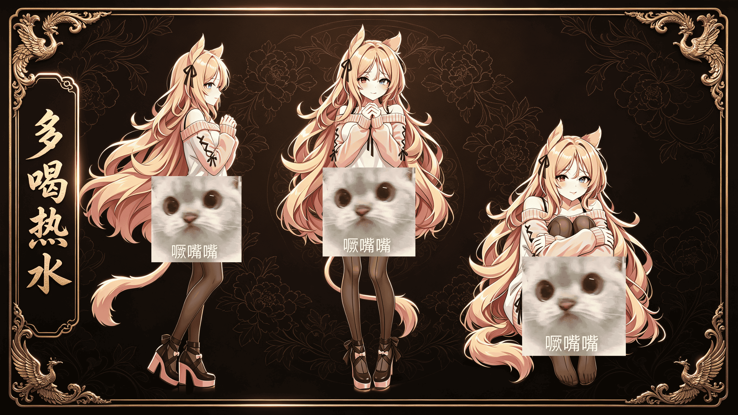 <size=20><color=#0000ff>【多喝热水】</color><color=#ff1493>猫娘</color> preview