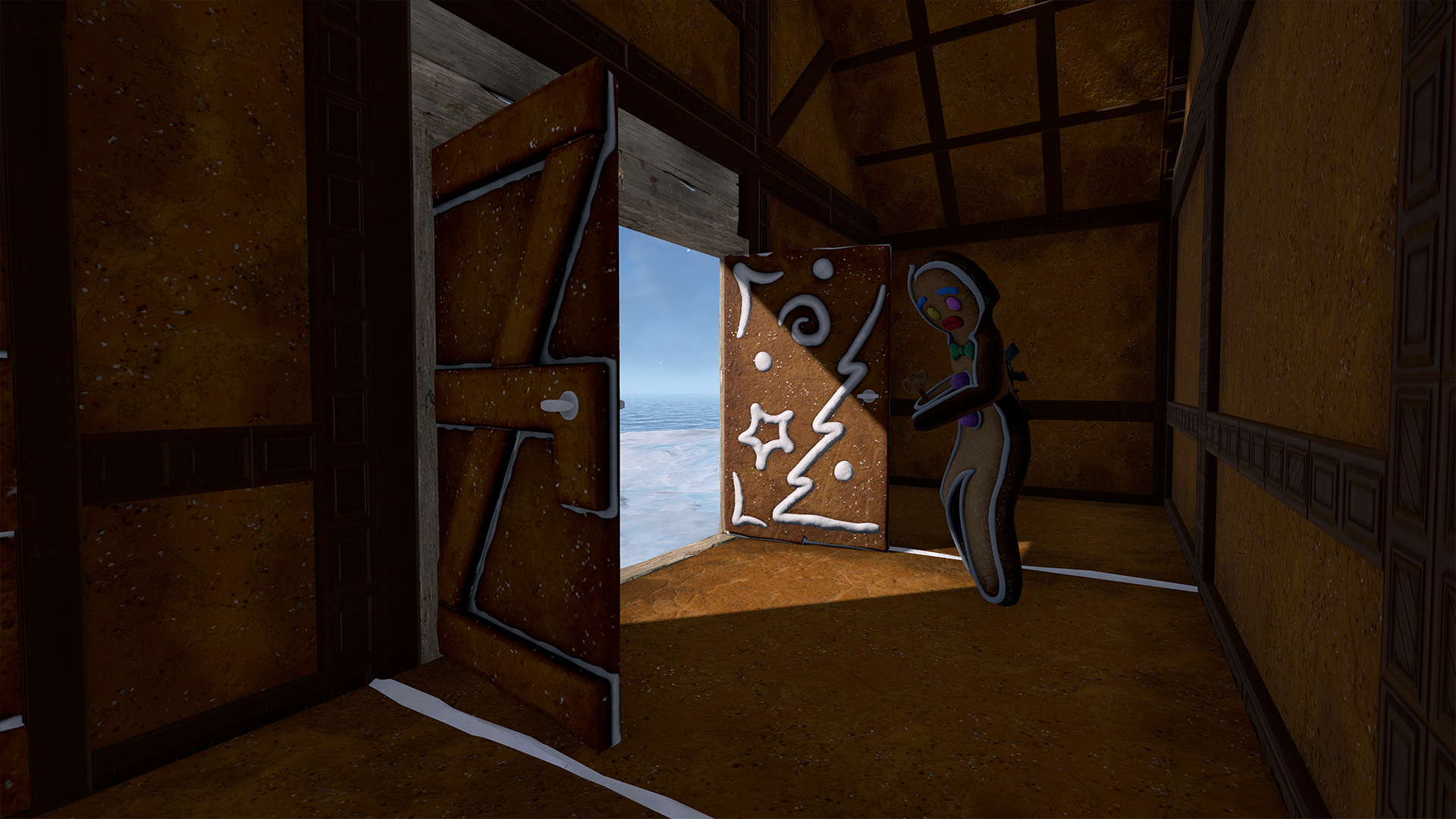Ginger Bread Wooden Double Door thumbnail 2
