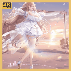 碧蓝航线-安克雷奇婚纱版【4K普通版,可自定义】-B站慕慕慕慕斯小蛋糕