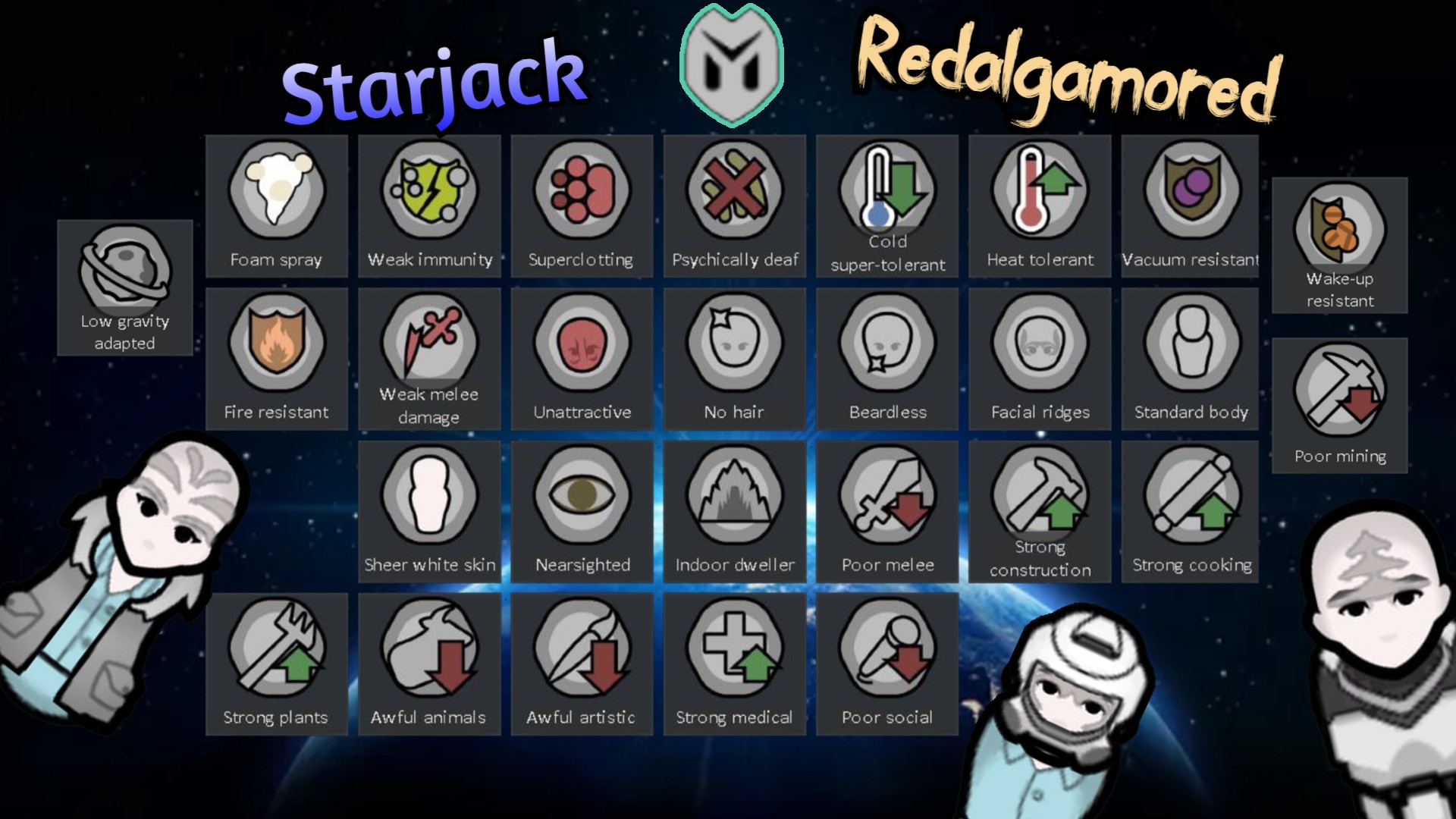 StarJack Vanilla race rework ][ xenotype redalgamored