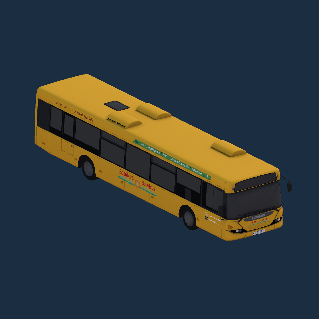 Scania Omnicity CN94UB Sanders Coaches Route 9 Branded