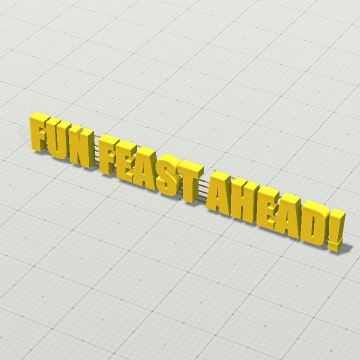 FUN FEAST sign