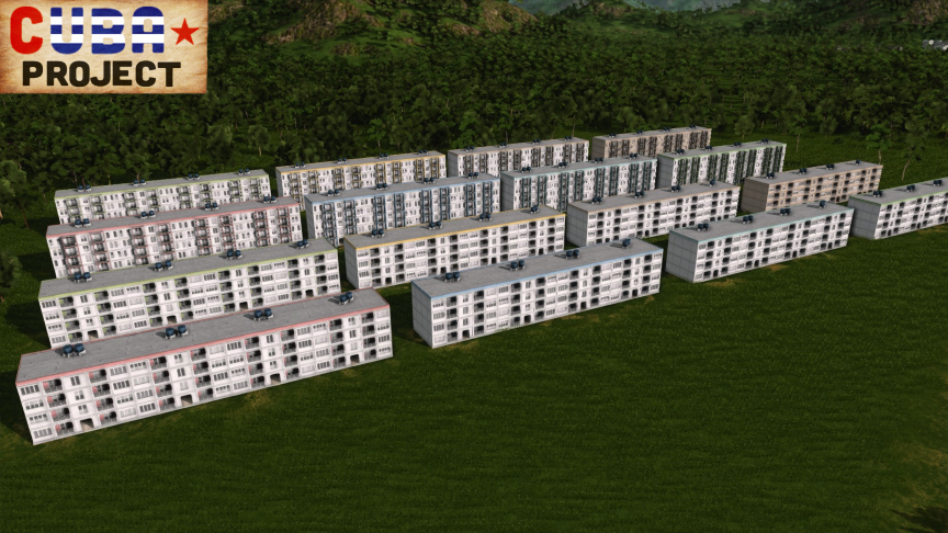 Cuba Project - Panel Tenements 3 Skins