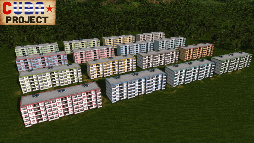 Cuba Project - Panel and Brick Apartments 4 Skin 1