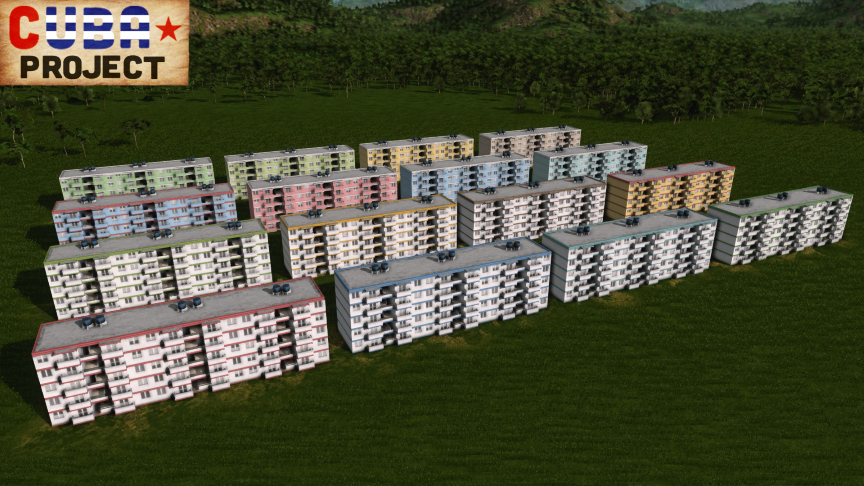 Cuba Project - Panel and Brick Apartments 4 Skin 2