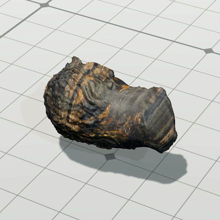 Helios statue head textured