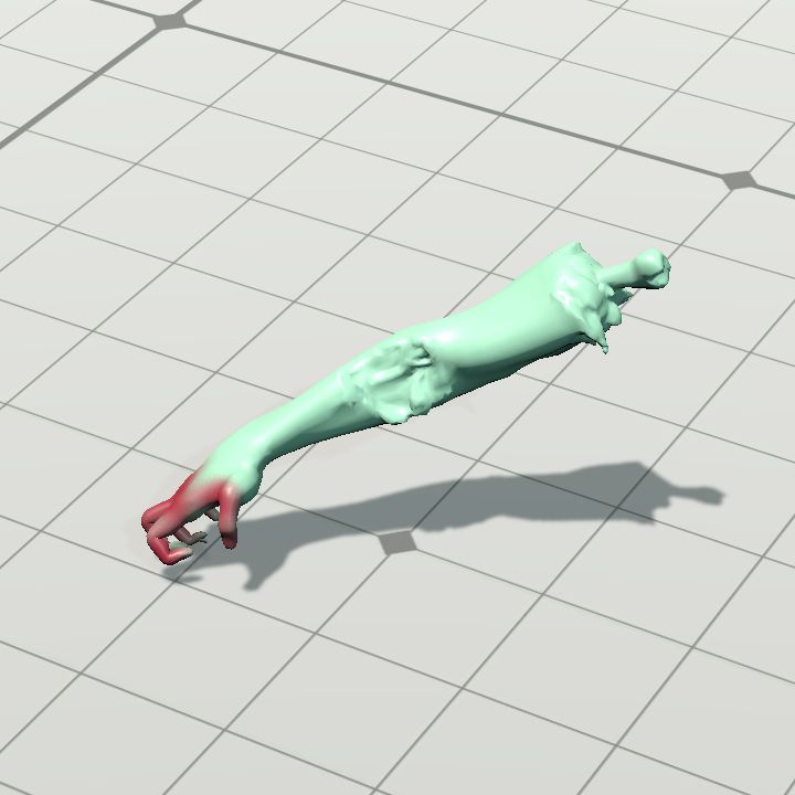 ms paint 3d zombie arm