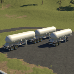 US 32 FT Gas Tanker Trailer Set (Hump Fenders)