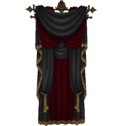 red century curtain